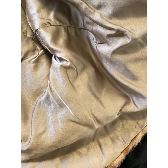 MCM Fur Mink‎ stole cape shrug Vintage Authentic Soft Blonde Mink Hollywood Glam - Picture 8 of 10